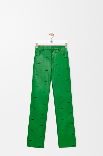 LOEWE Trousers in nappa lambskin Green