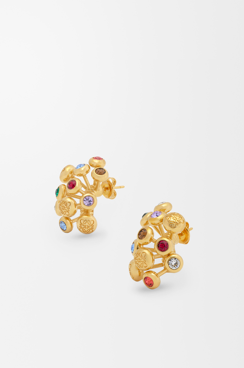 LOEWE Boucles d'oreilles Push Pin Doré/Multicolore