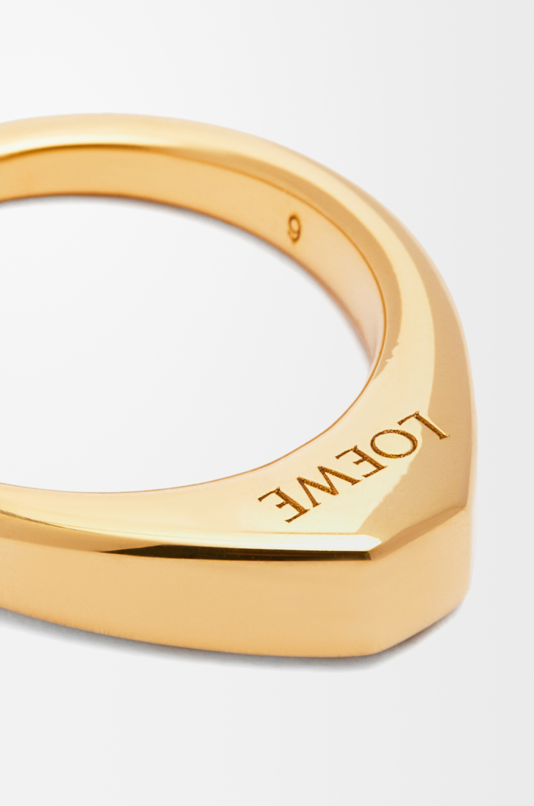 LOEWE Stirrup Ring aus Sterlingsilber Gold