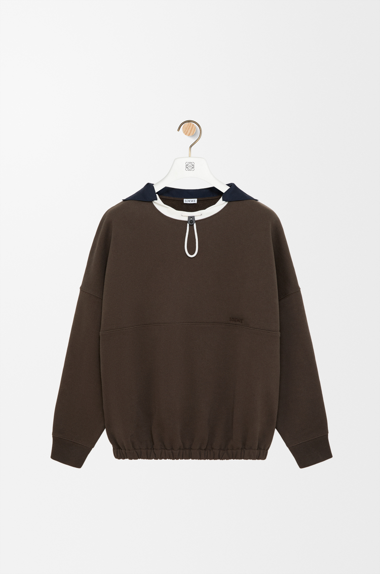 LOEWE Sweatshirt in cotton Brown