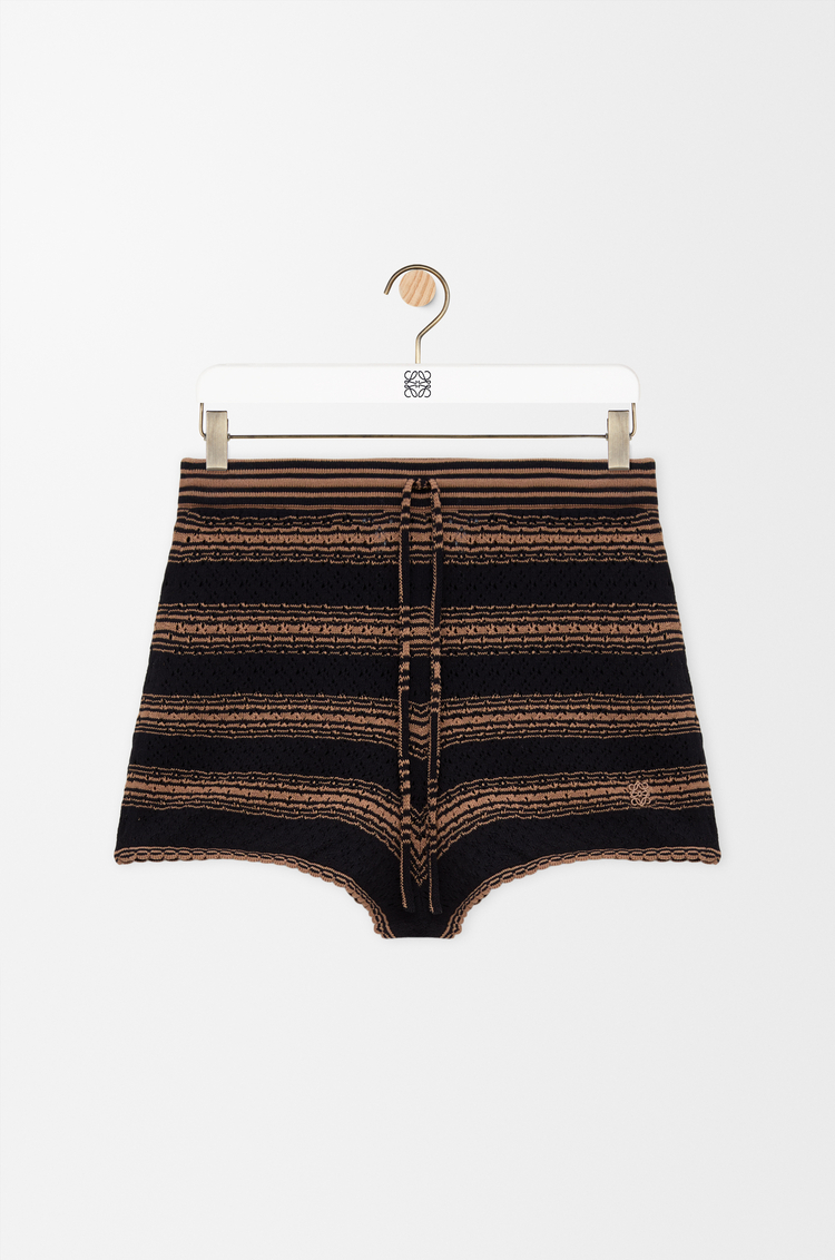 LOEWE Short in misto cotone Nero/Beige