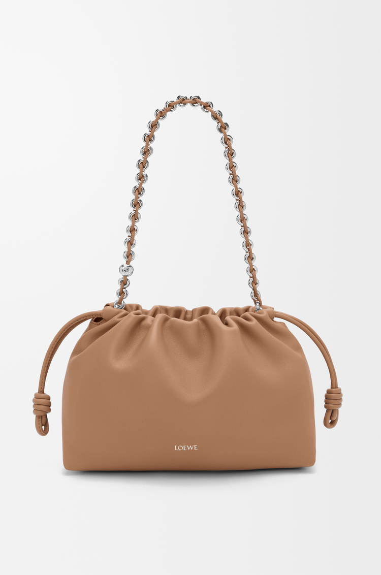 LOEWE Flamenco purse moyen en cuir d'agneau nappa doux Moka
