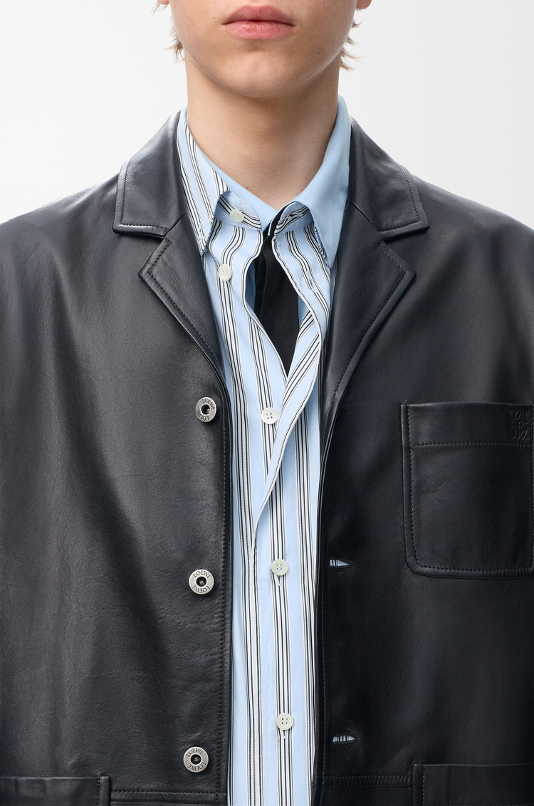 LOEWE Workwear jacket in nappa lambskin Black