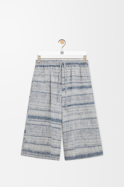 LOEWE Drawstring shorts in denim Blue