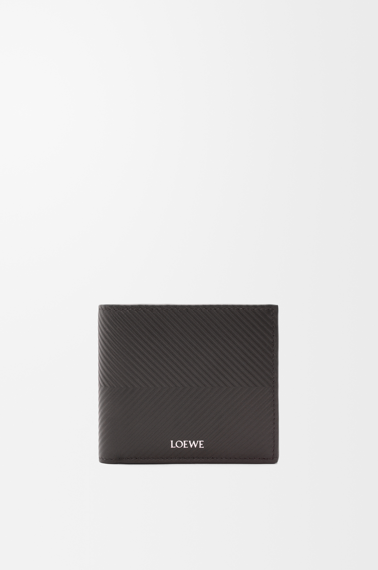 LOEWE 바이폴드 지갑 - 텍스처드 클래식 카프스킨 다크 그레이
