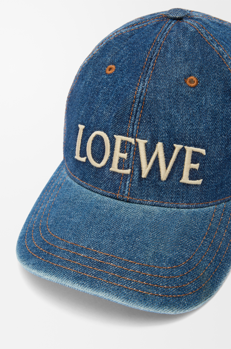 LOEWE LOEWE cap in denim Blu Denim