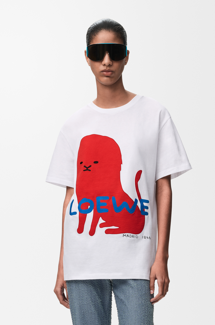 LOEWE T-shirt in cotone vestibilità regular Bianco