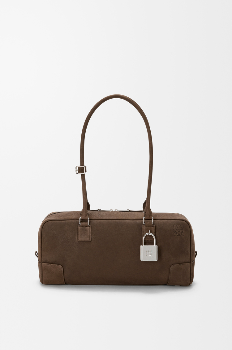 LOEWE Sac Amazona 31 Cropped en nubuck grainé Toundra