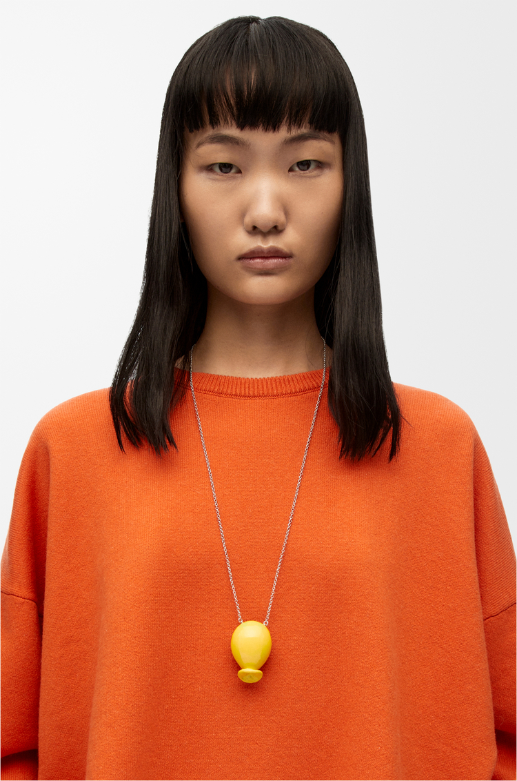 LOEWE バルーン ペンダント (スターリングシルバー&エナメル) イエロー