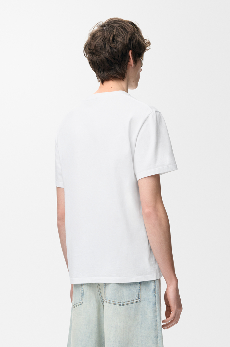LOEWE Camiseta de corte holgado en algodón Blanco