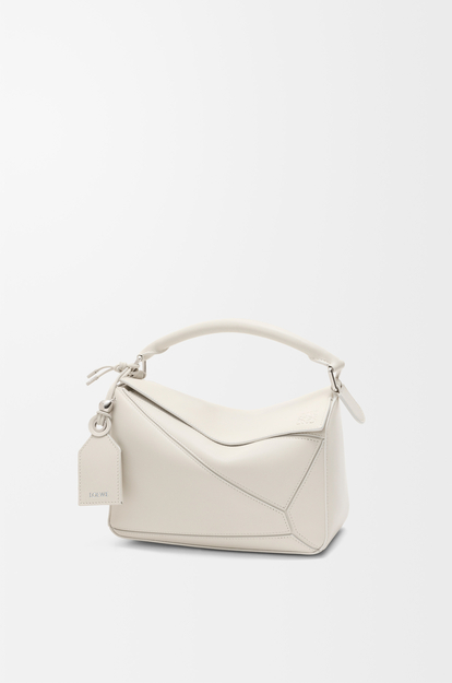 LOEWE Small Featherlight Puzzle bag in nappa lambskin Soft White