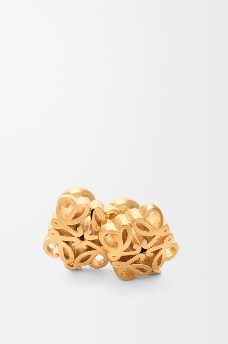LOEWE Anagram Bombé chain earrings Gold