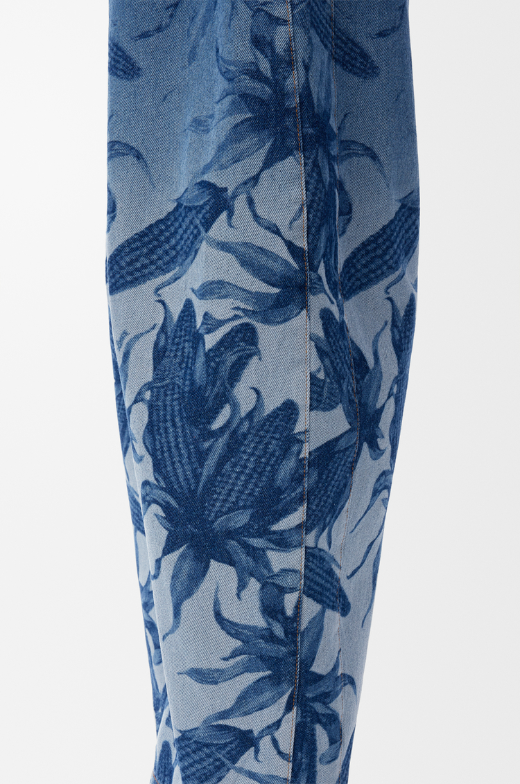 LOEWE Pantalón vaquero barrel en denim Azul Vaquero