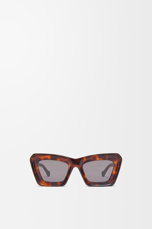 LOEWE Lunettes de soleil Beveled Cateye Havana