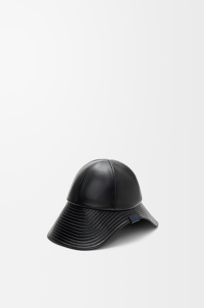 LOEWE Hiker hat in leather Black