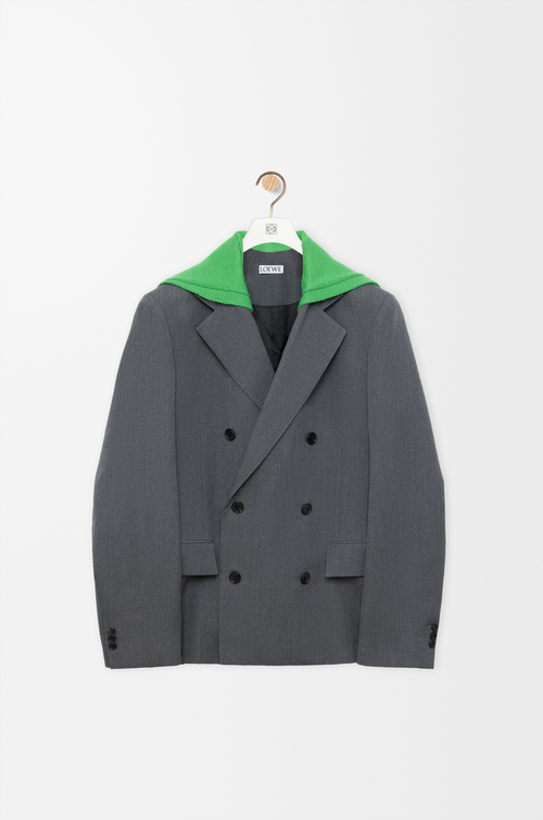 LOEWE Veste en laine Charbon Chiné