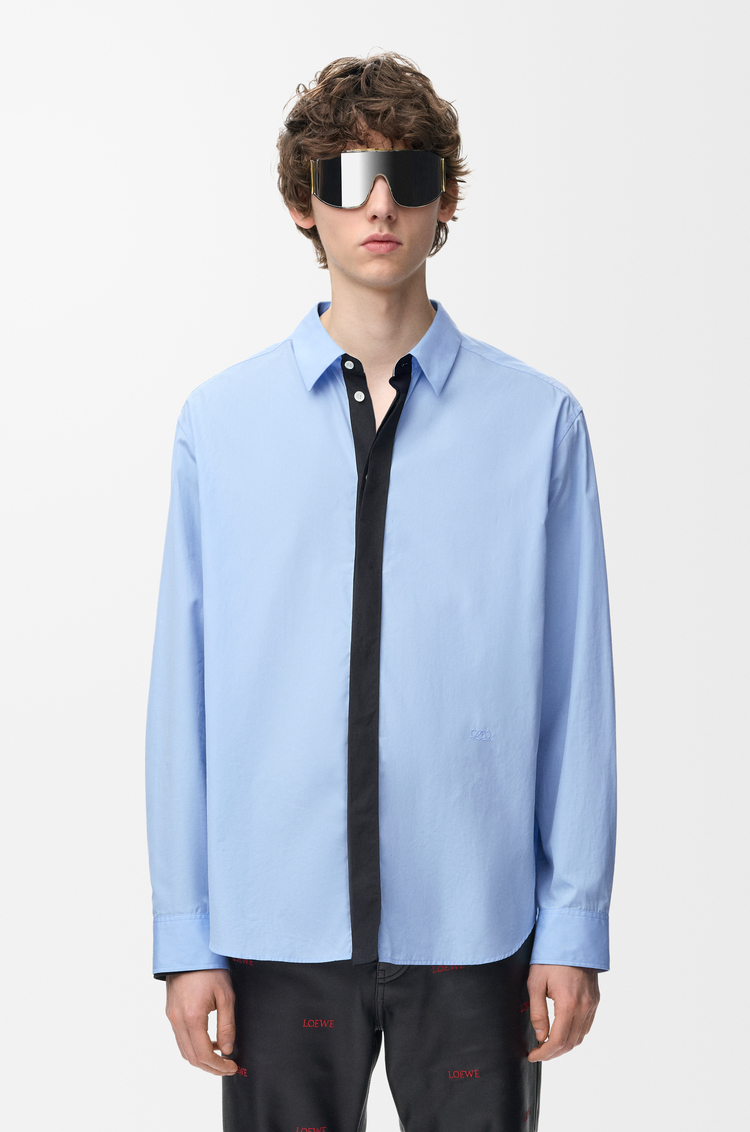 LOEWE Hemd aus Baumwolle Hellblau