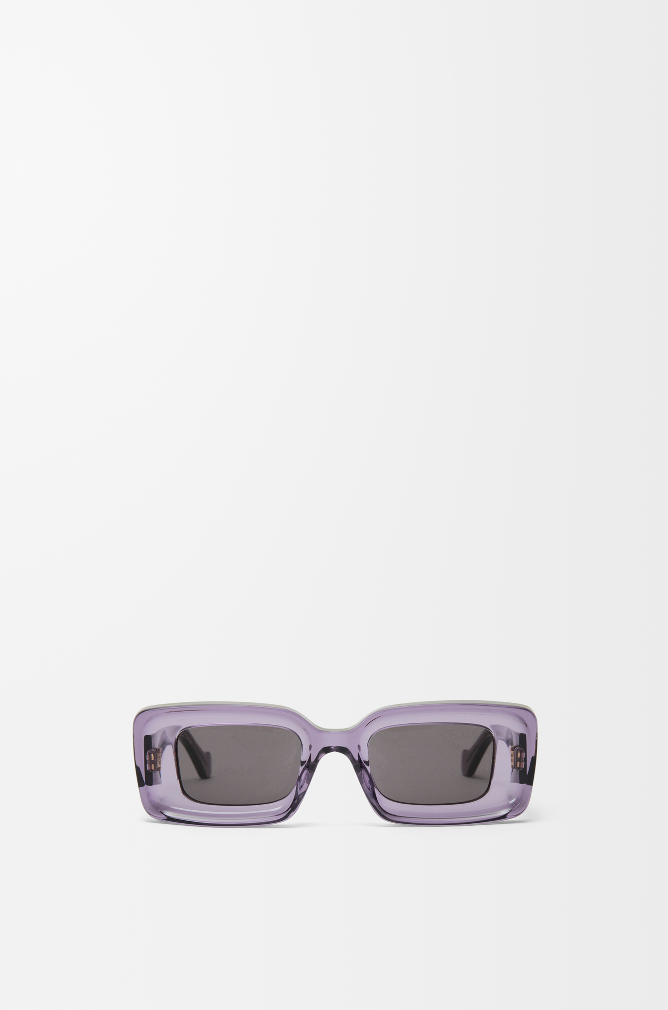 LOEWE Occhiali da sole rettangolari Viola Trasparente