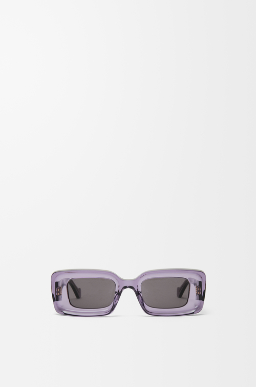 LOEWE Occhiali da sole rettangolari Viola Trasparente
