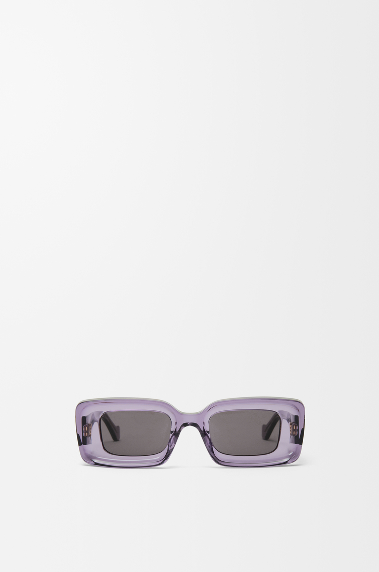 LOEWE Gafas de sol Rectangular Morado Transparente