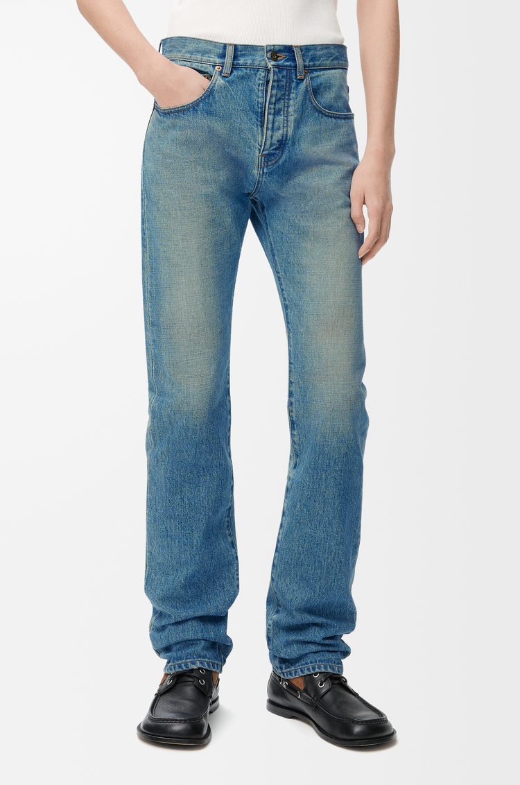 LOEWE Jean slim en denim Bleu Vintage