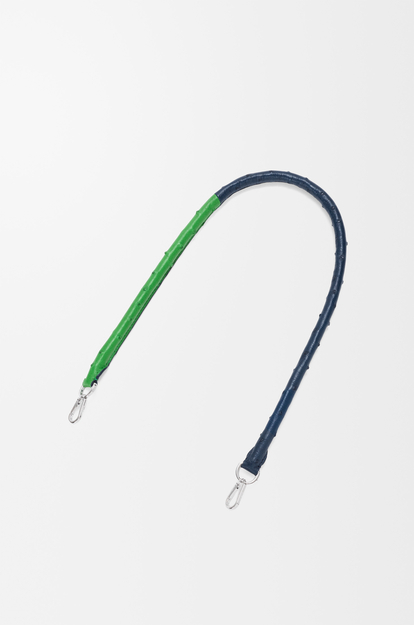 LOEWE Strap in ostrich Green/Navy Blue