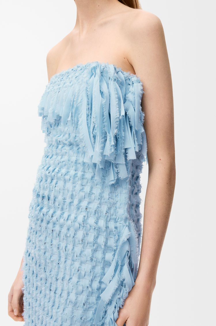 LOEWE Robe en soie Bleu Clair