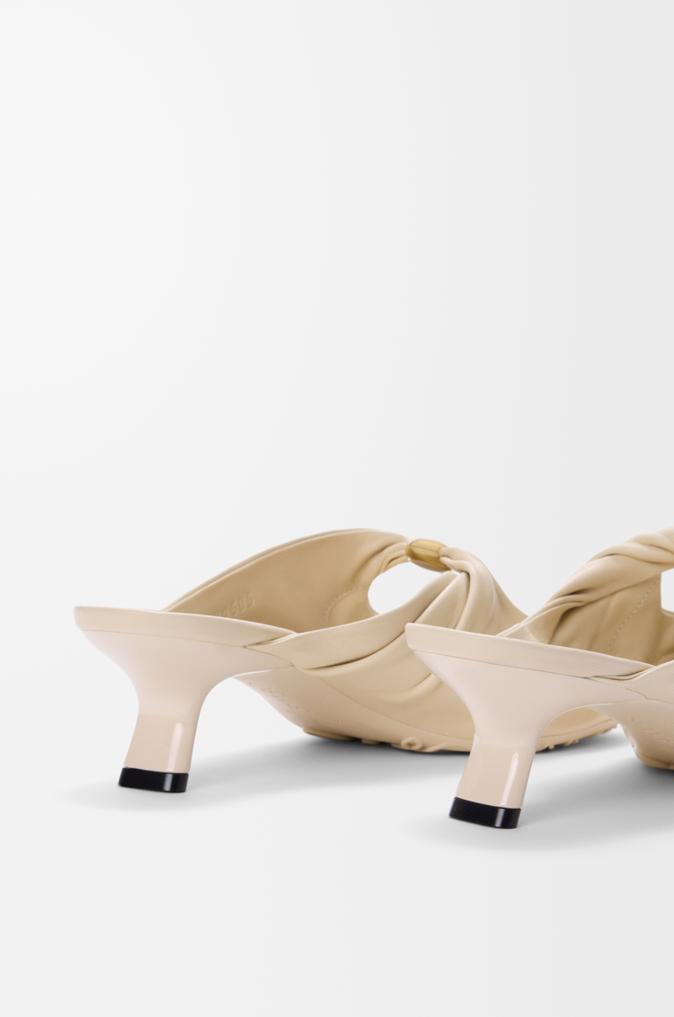 LOEWE Pebble Soft mule in nappa lambskin Dough