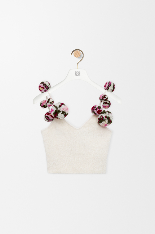 LOEWE Top in misto cotone Bianco/Multicolore