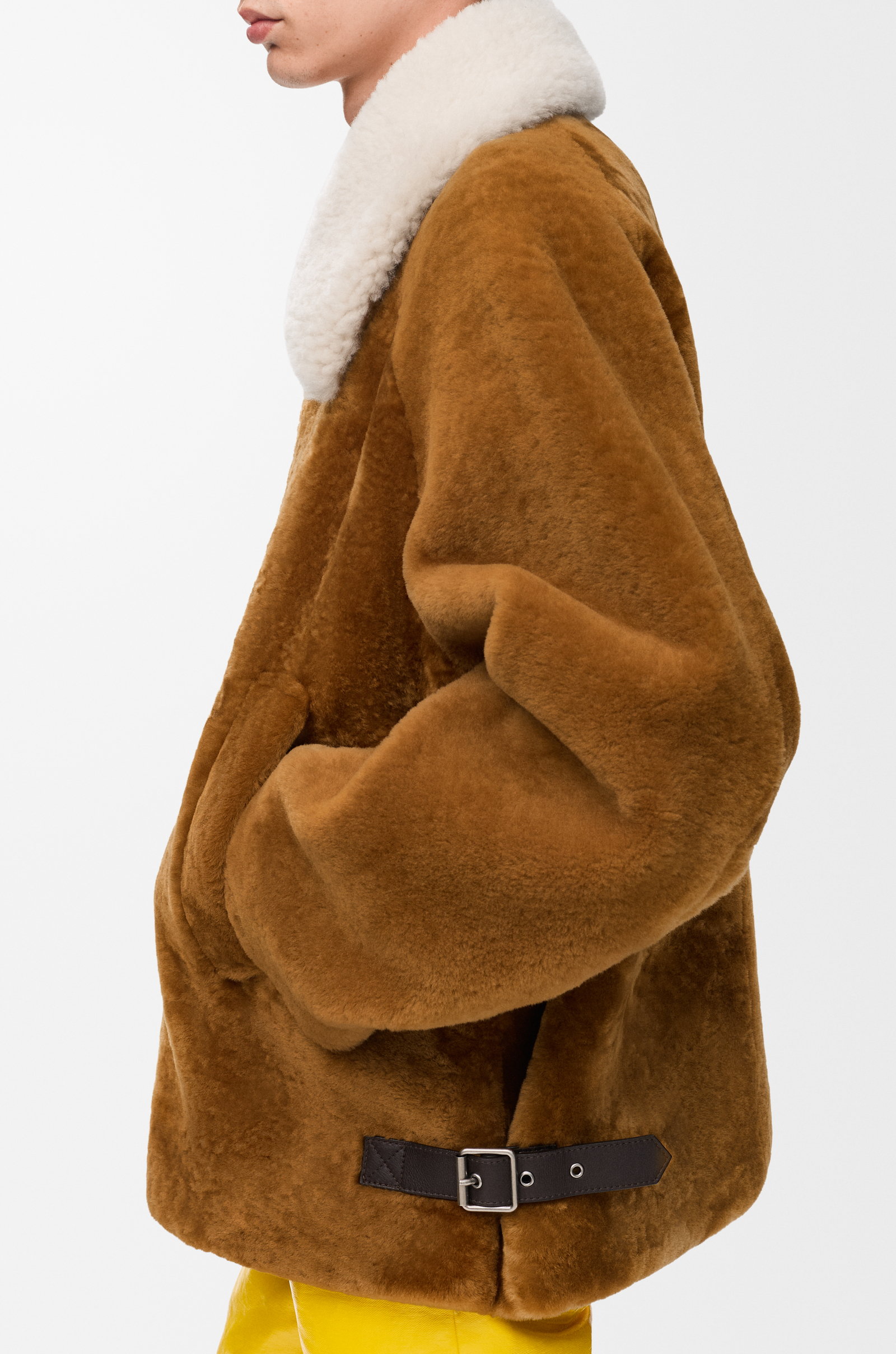 LOEWE Jacket in shearling Camel
