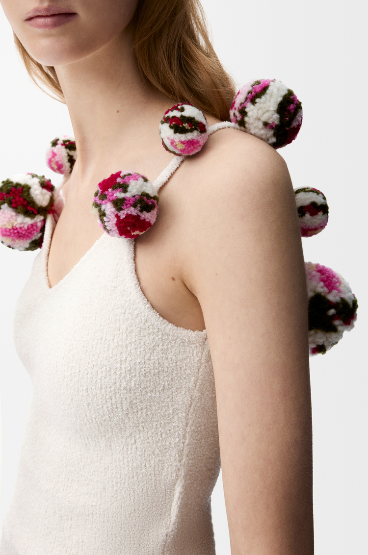 LOEWE Top in misto cotone Bianco/Multicolore