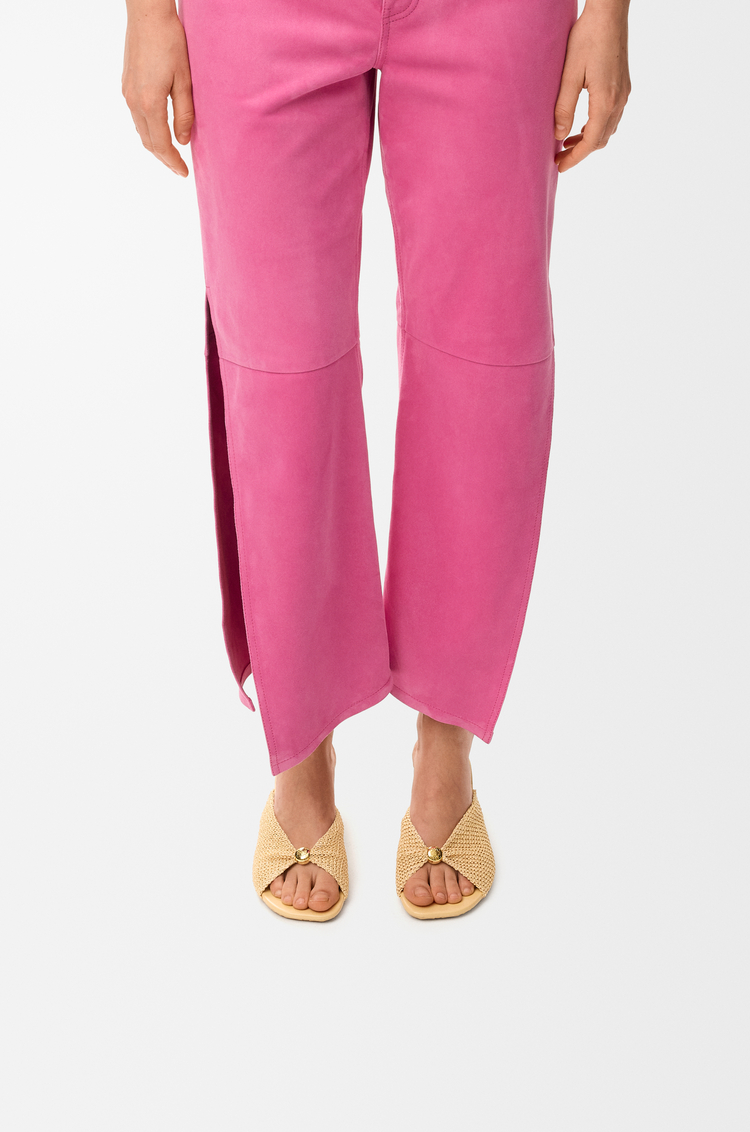 LOEWE Mules Pebble Soft en textile effet raphia Naturel