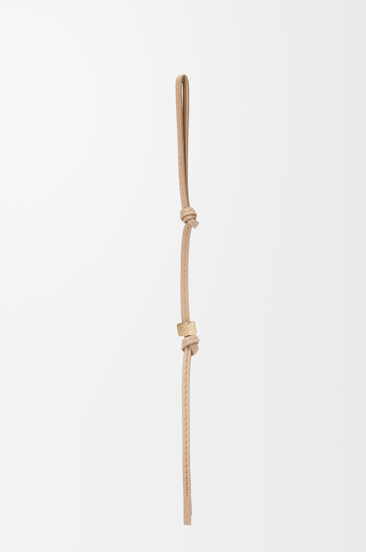 LOEWE Small Anagram strap in calfskin Sand Tonal/Gold