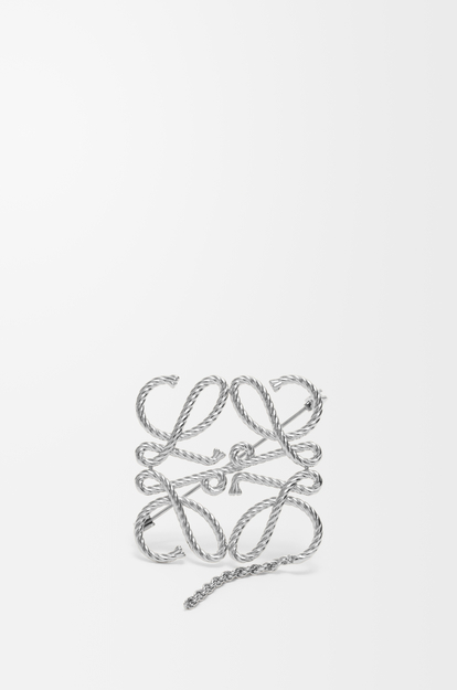 LOEWE Anagram brooch Silver