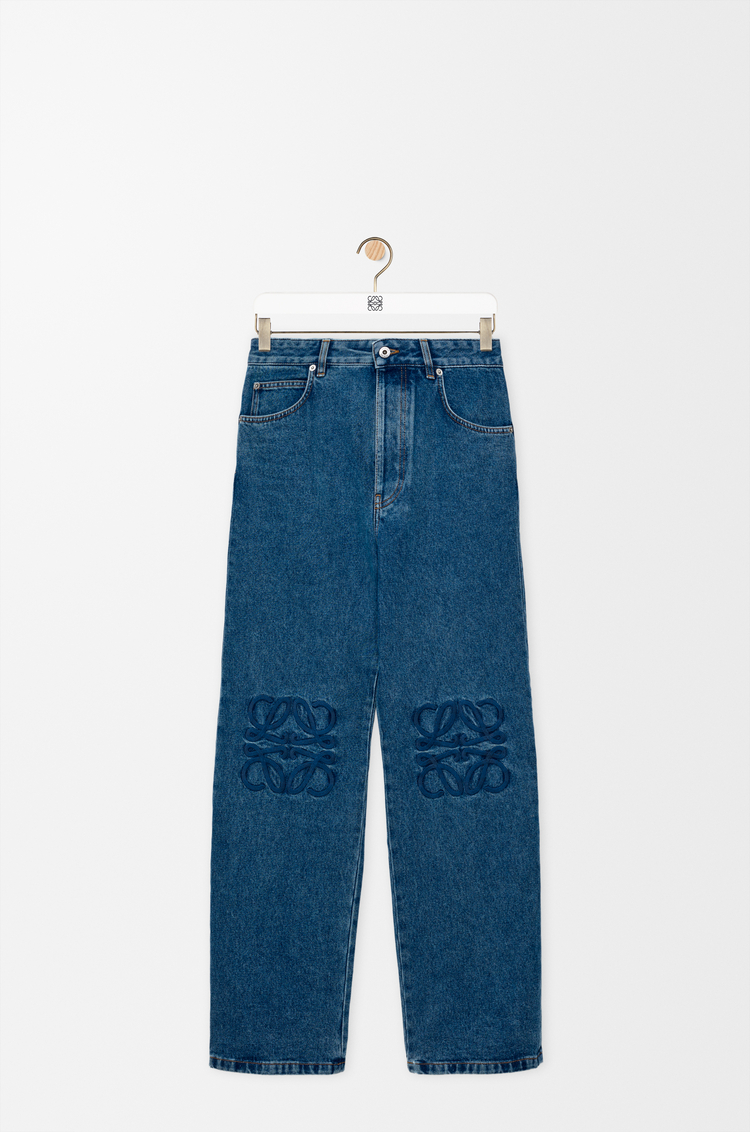 LOEWE Anagram 寬鬆丹寧牛仔褲 牛仔藍