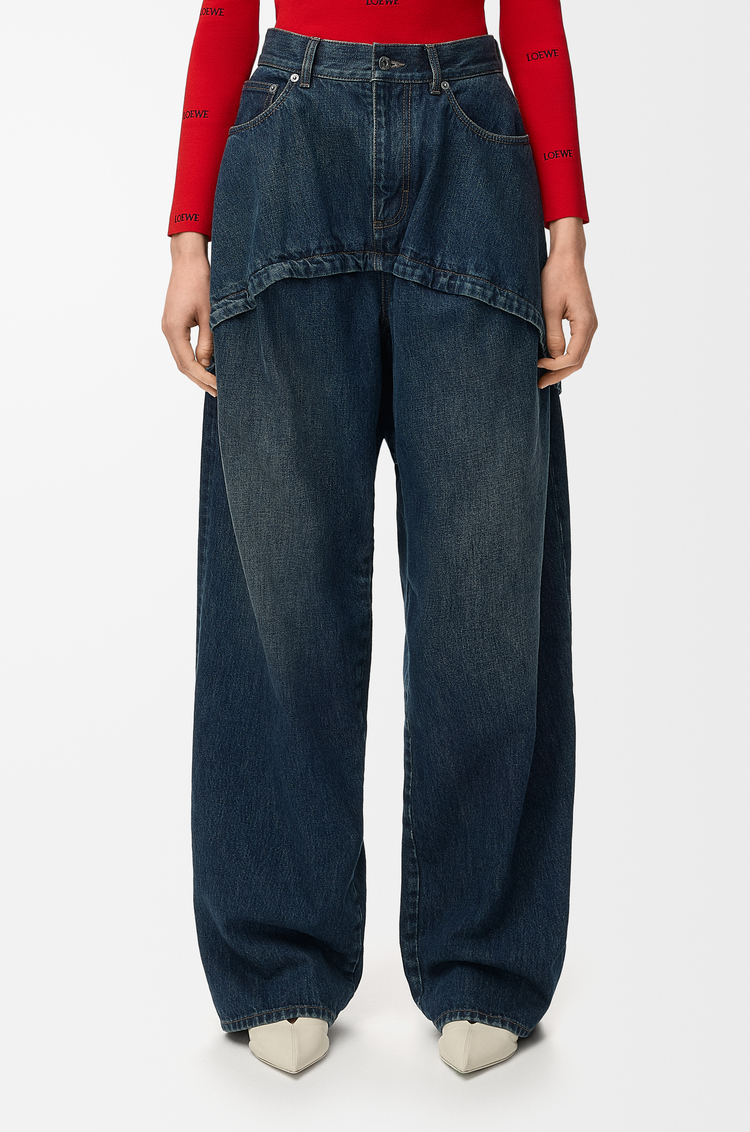LOEWE Pantalón vaquero en denim Azul Oscuro