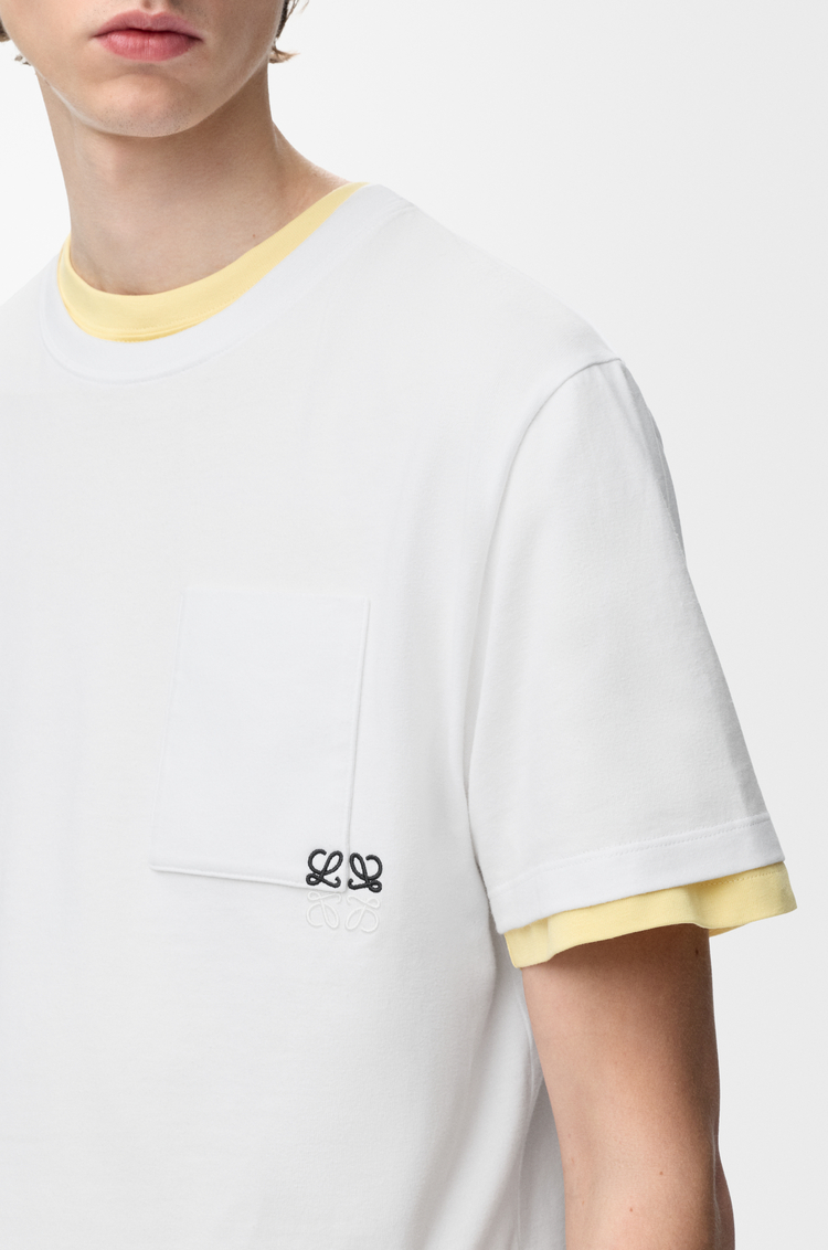 LOEWE Camiseta de corte holgado en algodón Blanco