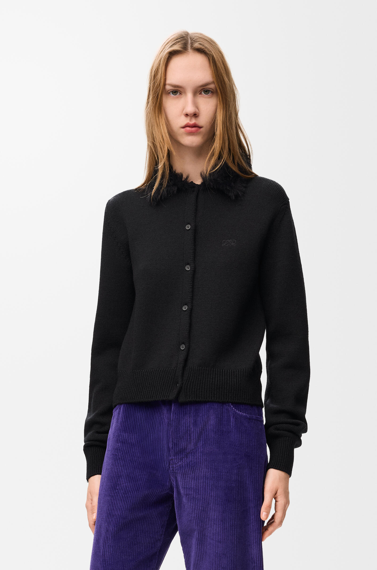 LOEWE Cardigan in wool Black