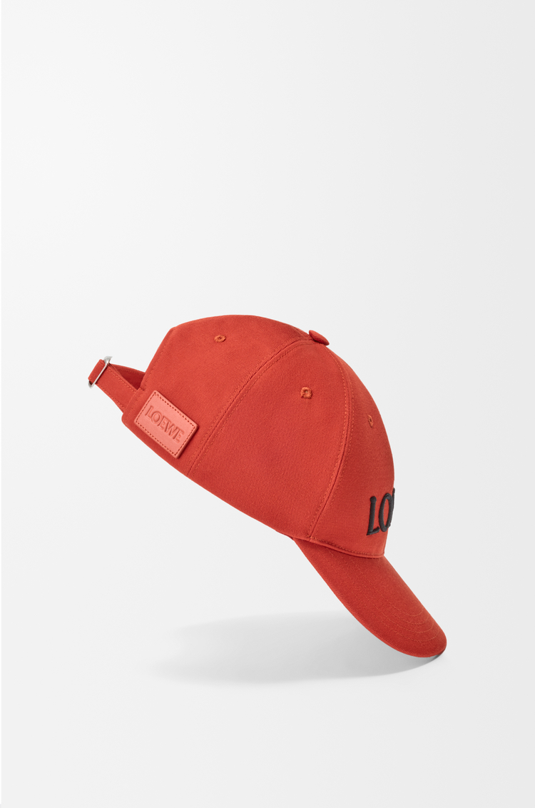LOEWE Cappello LOEWE in tela di cotone Rosso