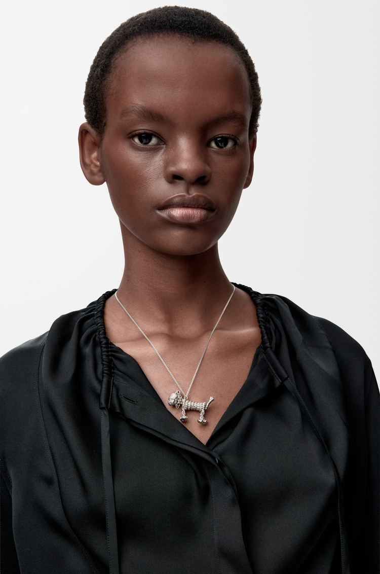 LOEWE Dackel-Halskette Silber