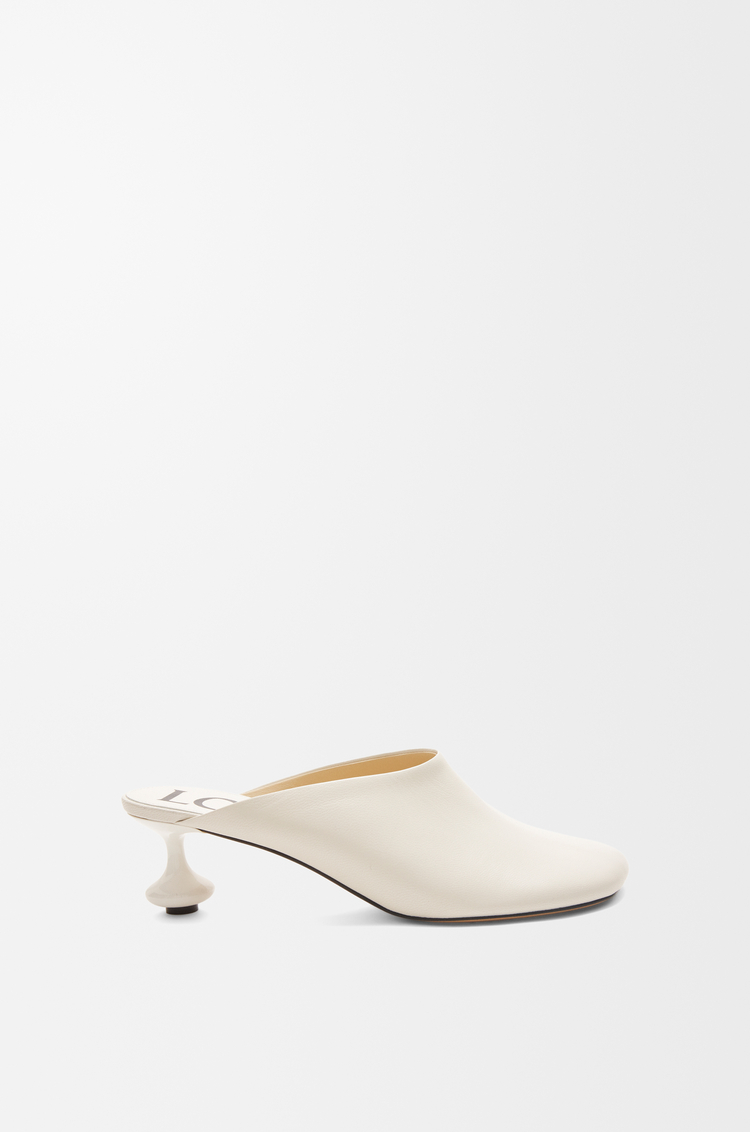 LOEWE Mule Toy en piel de cabra Blanco