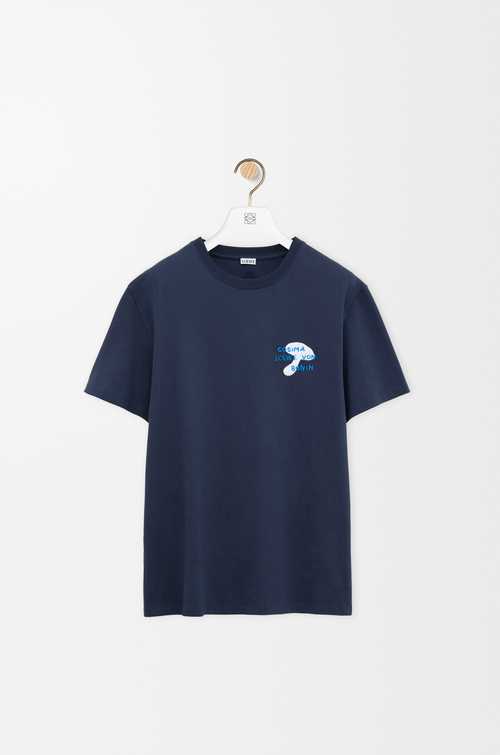 LOEWE Relaxed fit T-shirt in cotton Navy Blue