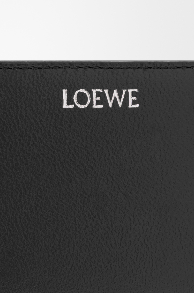 LOEWE Claw compact wallet in glossy lambskin Black