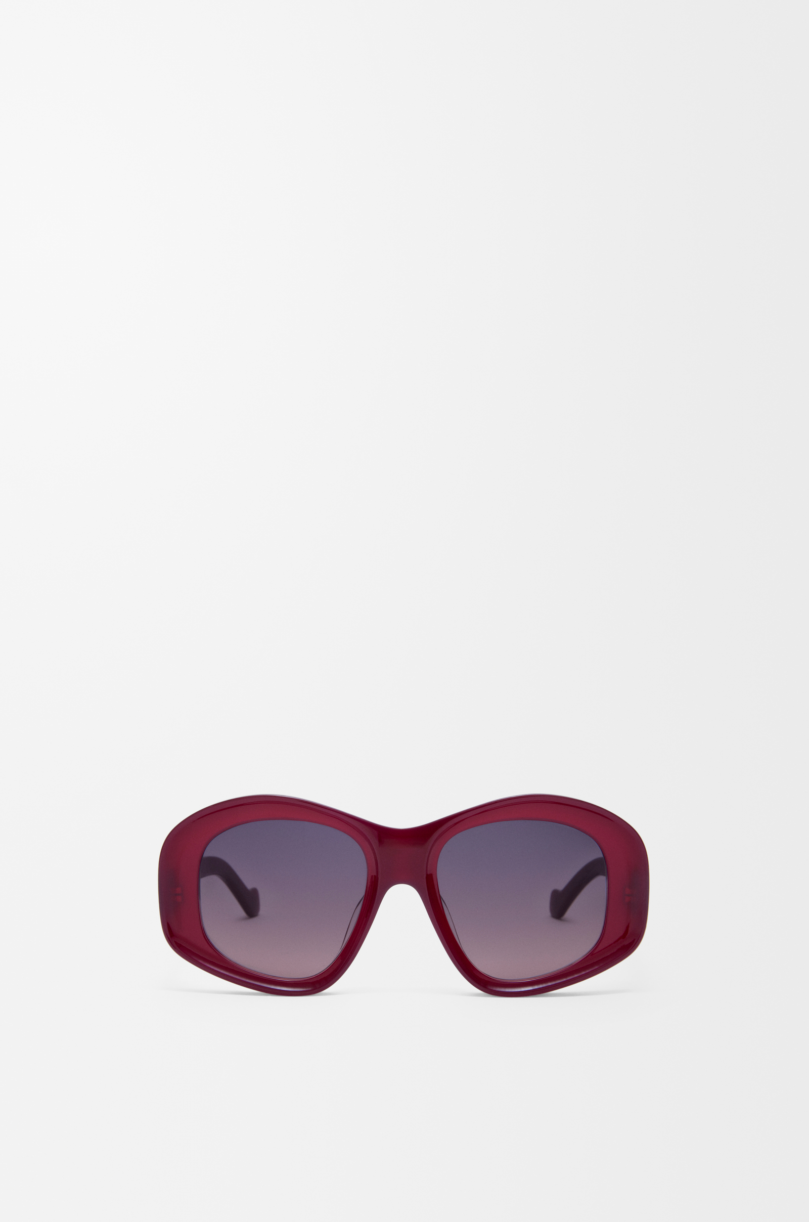 LOEWE Beveled Pentagon sunglasses Milky Burgundy