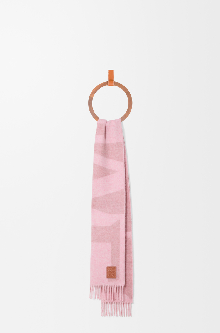 LOEWE Scarf in cashmere Light Pink/Pink