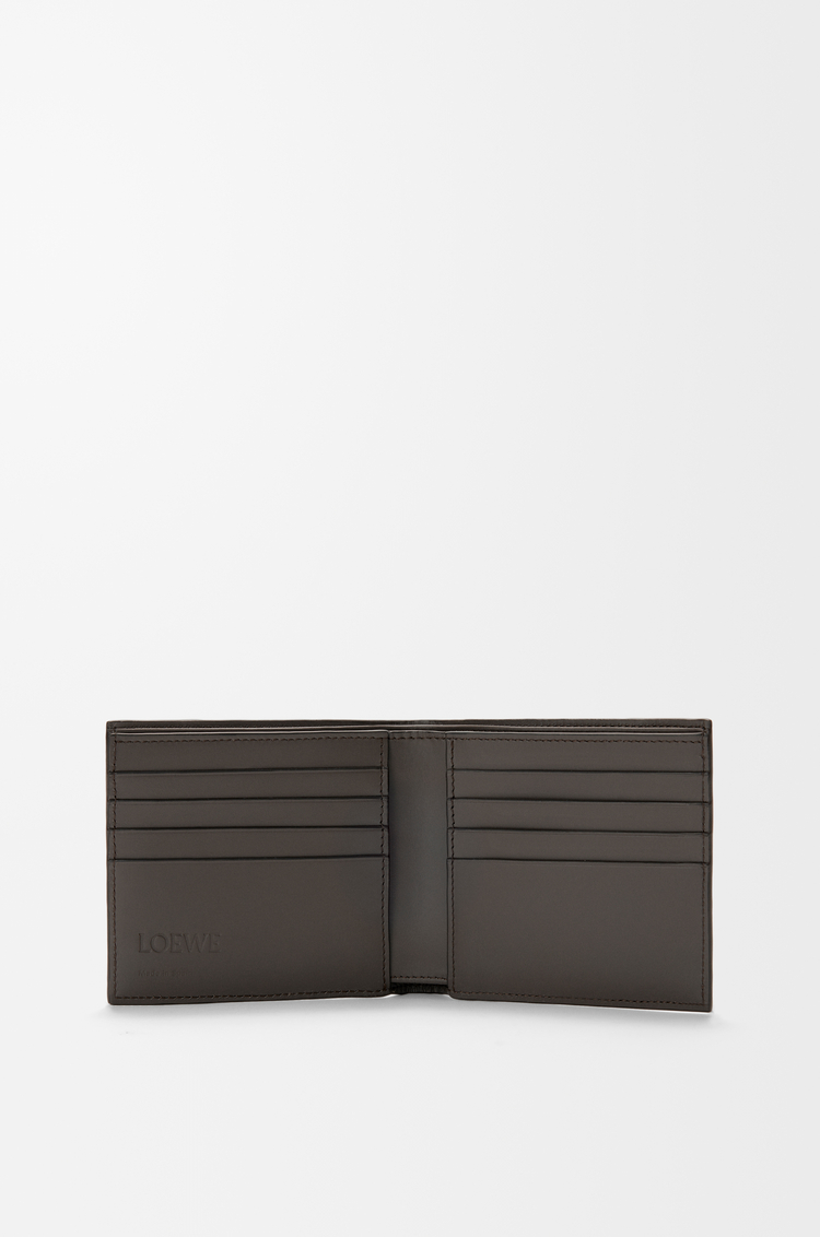 LOEWE Cartera con dos pliegues Puzzle en piel de ternera clásica Gris Oscuro