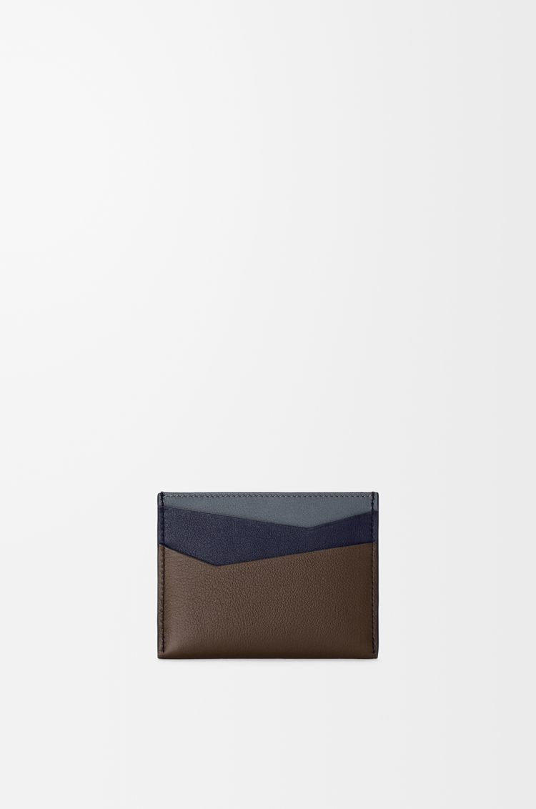 LOEWE Puzzle plain cardholder in classic calfskin Blue Grey/Navy