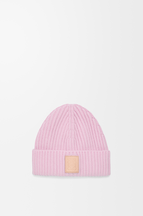 LOEWE Berretto in cashmere Rosa Chiaro