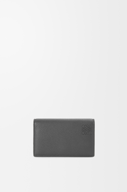 LOEWE Business cardholder in soft grained calfskin Anthracite