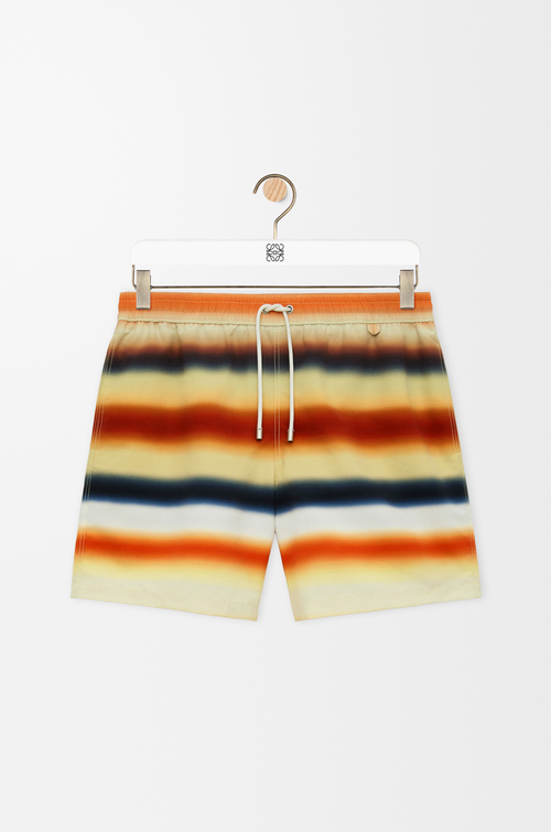 LOEWE Badeshorts aus technischem Shell Orange/Mehrfarbig